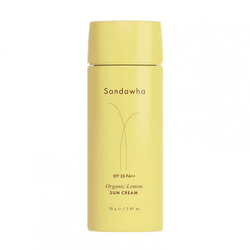 Уцінка! Сонцезахисний крем для обличчя Sandawha Organic Lemon Sun Cream, SPF 28 PA++, 70 г